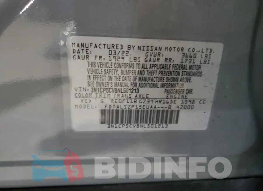 3N1CP5CV8NL501213 Photo# 14