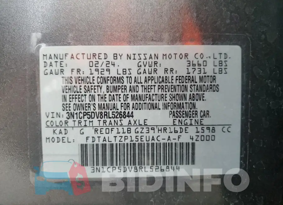 3N1CP5DV8RL526844 Photo# 13