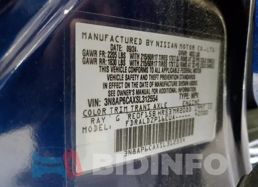 3N8AP6CAXSL312554 Photo# 12