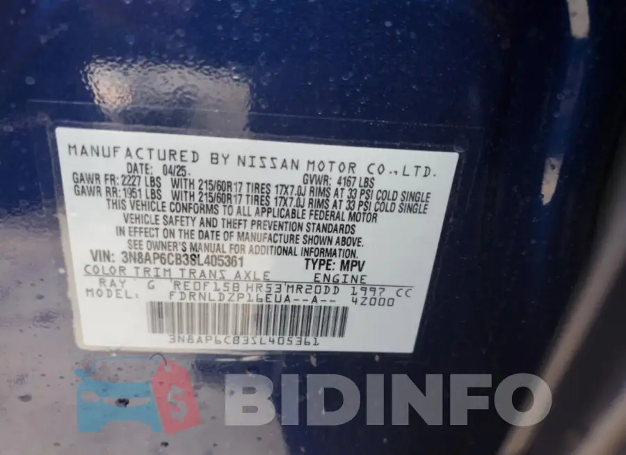 3N8AP6CB3SL405361 Photo# 12