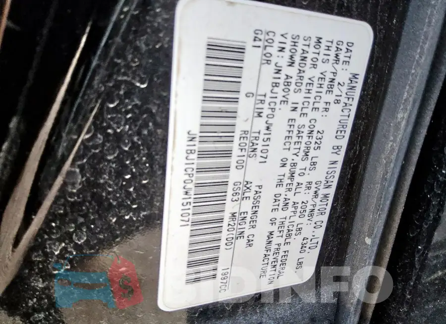 JN1BJ1CP0JW151071 Photo# 13