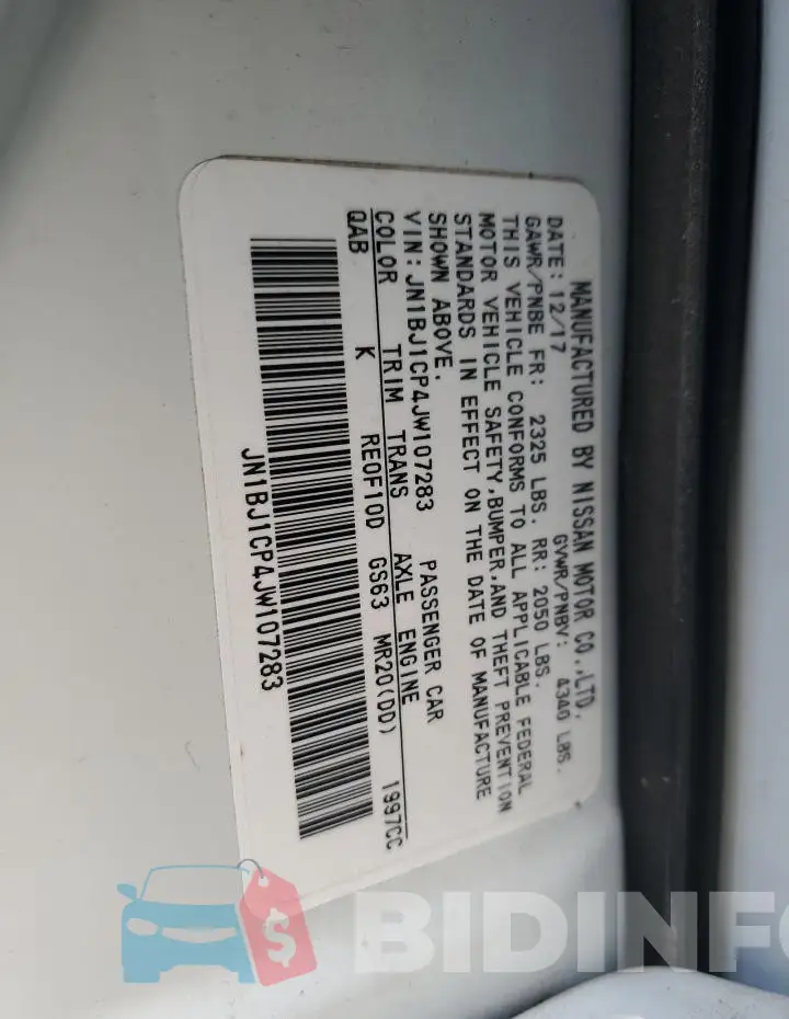 JN1BJ1CP4JW107283 Photo# 13