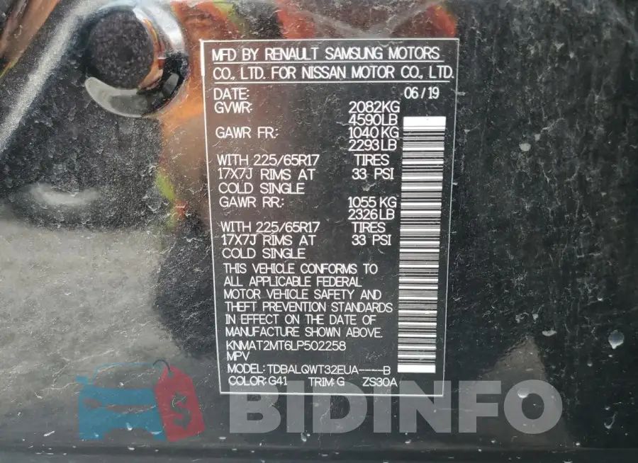 KNMAT2MT6LP502258 Photo# 13