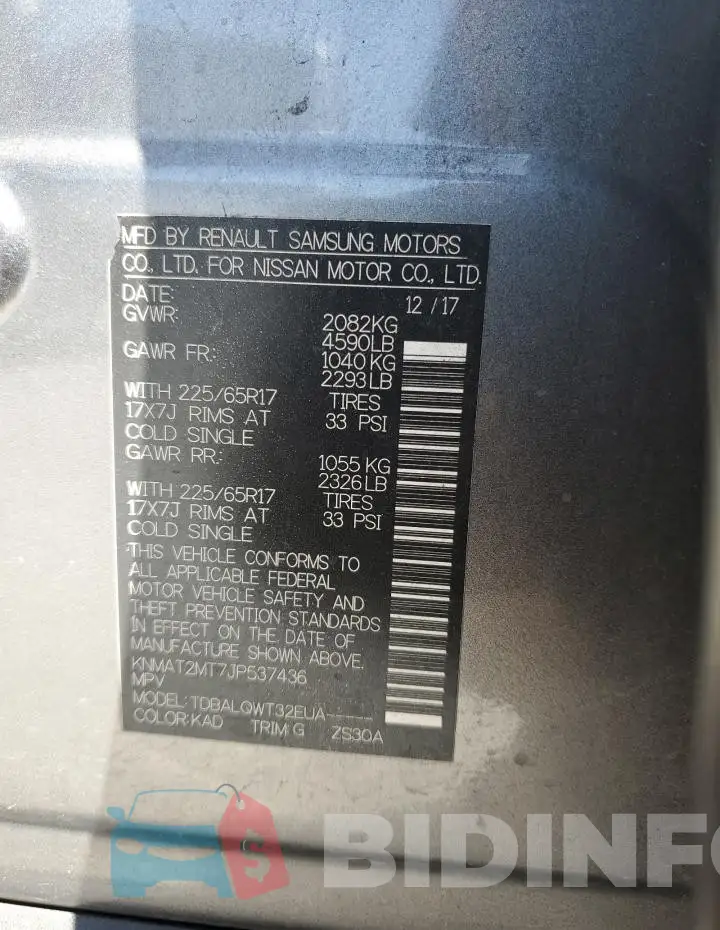 KNMAT2MT7JP537436 Photo# 14