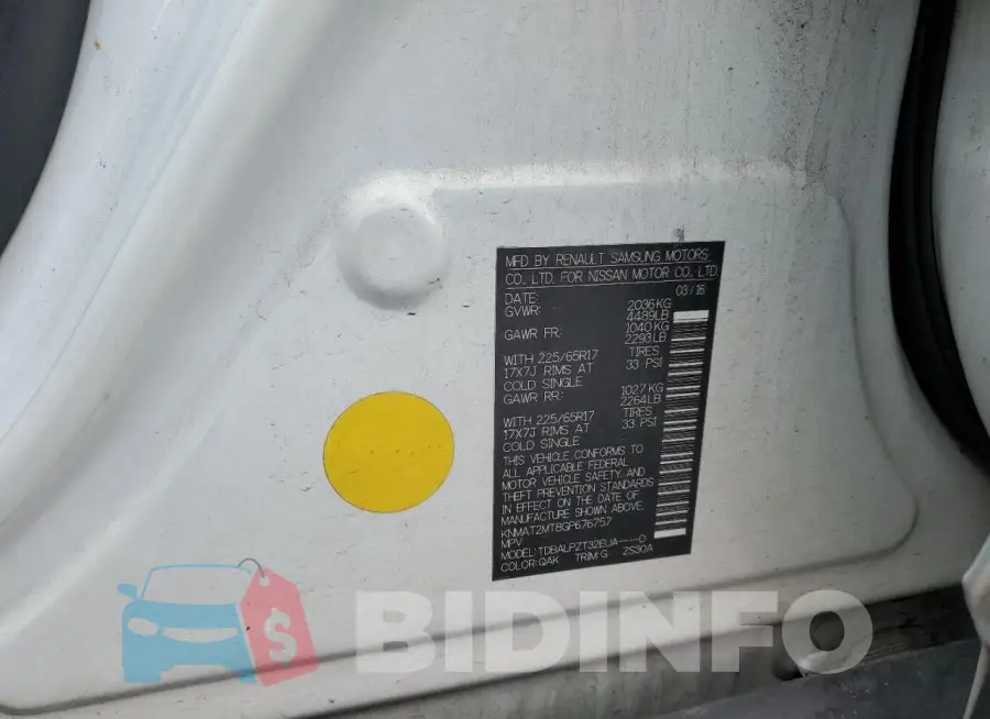 KNMAT2MT8GP676757 Photo# 13