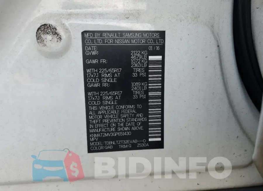 KNMAT2MV3GP651430 Photo# 13