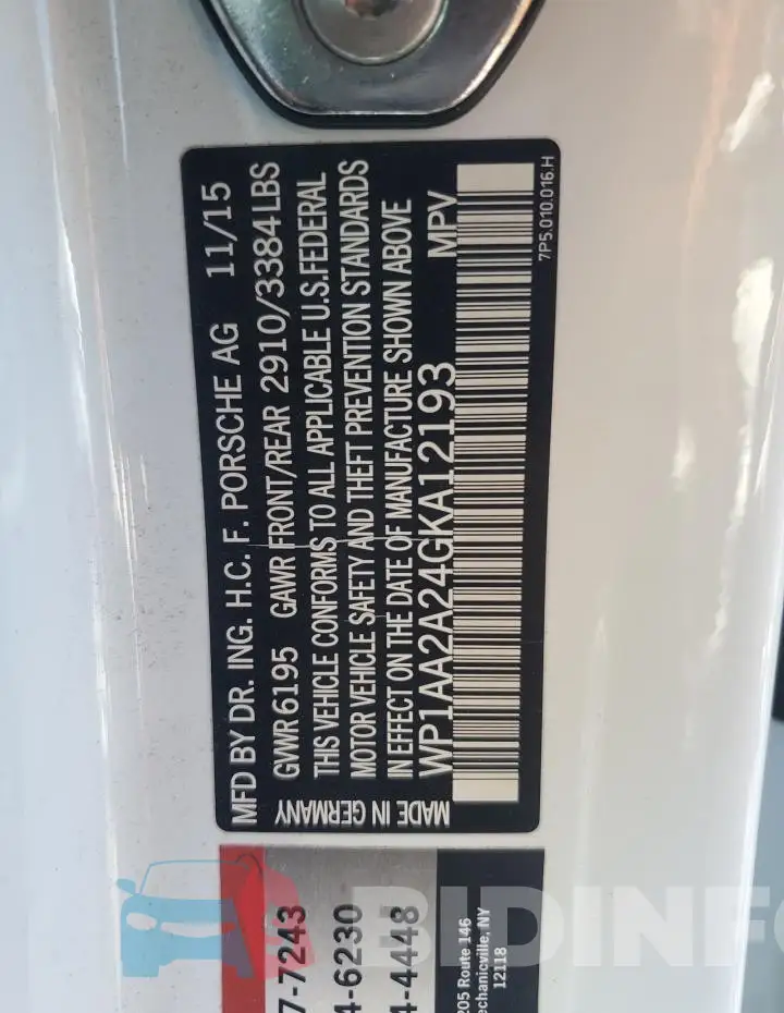 WP1AA2A24GKA12193 Photo# 13