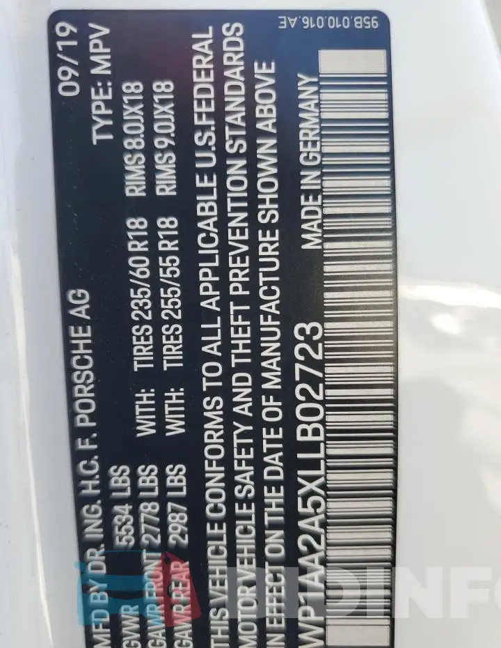 WP1AA2A5XLLB02723 Photo# 13