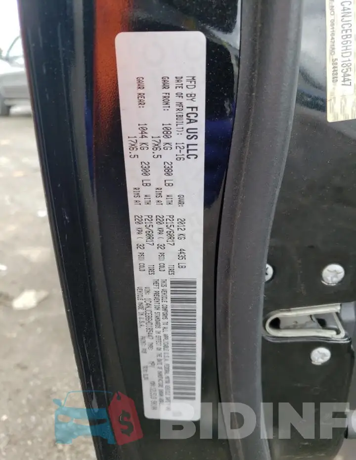 1C4NJCEB6HD185447 Photo# 12