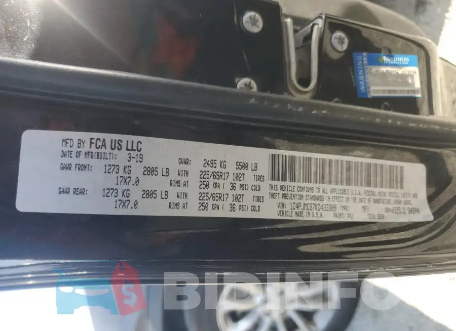 1C4PJMCB7KD433309 Photo# 13