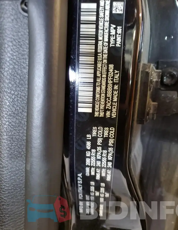 ZACCJBBB6HPF02408 Photo# 13
