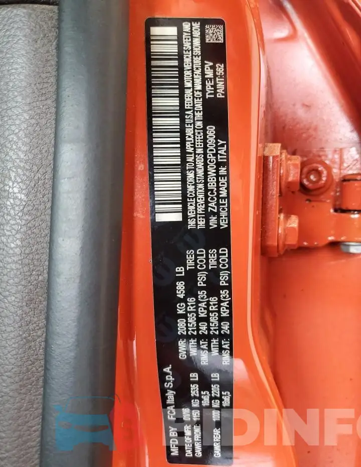 ZACCJBBW0GPD09060 Photo# 14