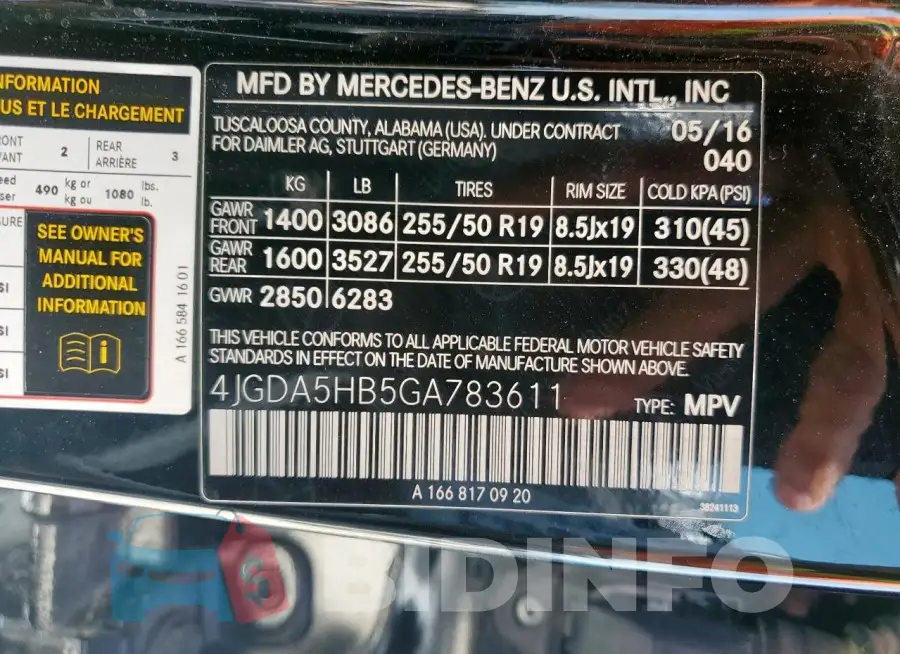 4JGDA5HB5GA783611 Photo# 13