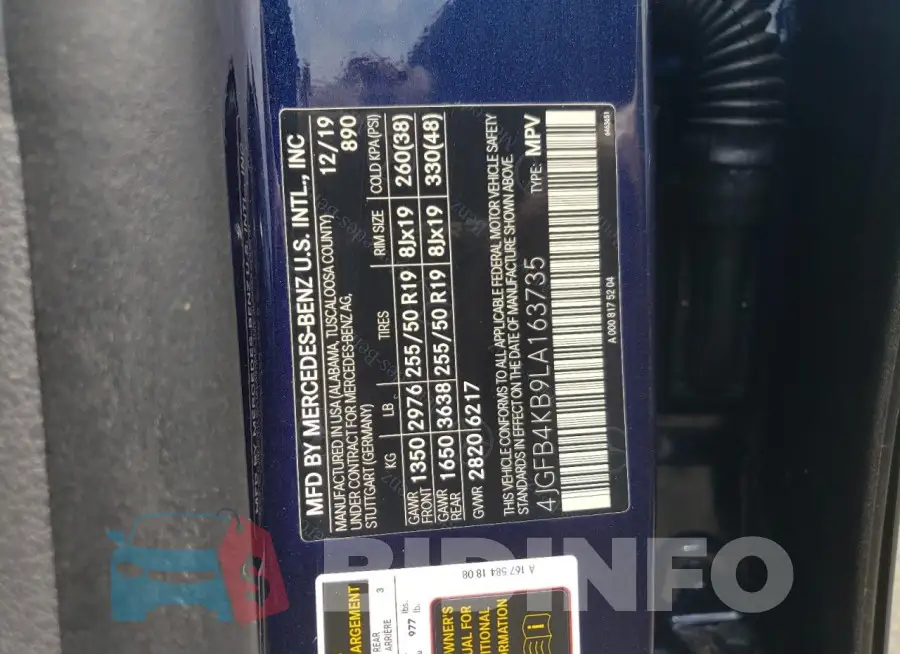 4JGFB4KB9LA163735 Photo# 12