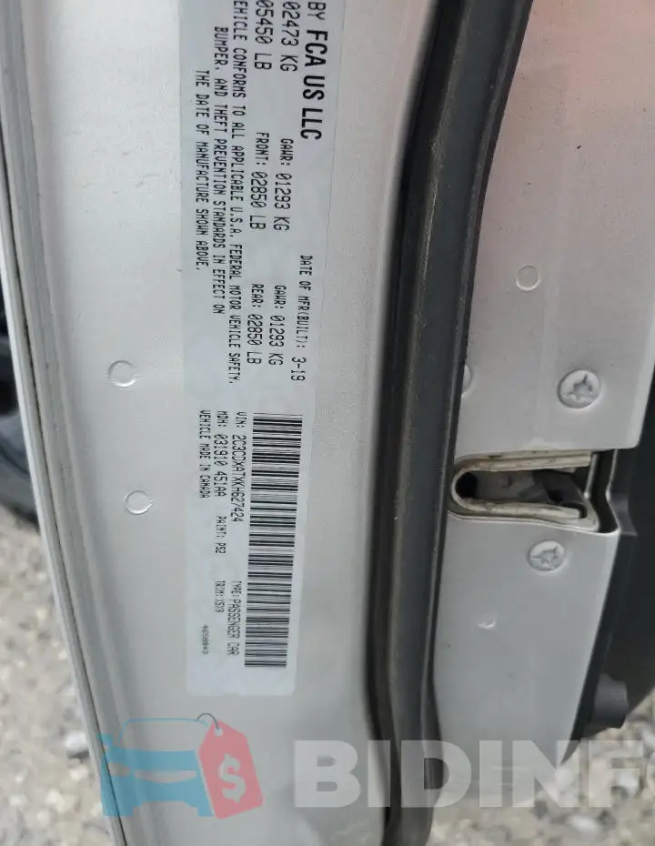 2C3CDXATXKH627424 Photo# 12