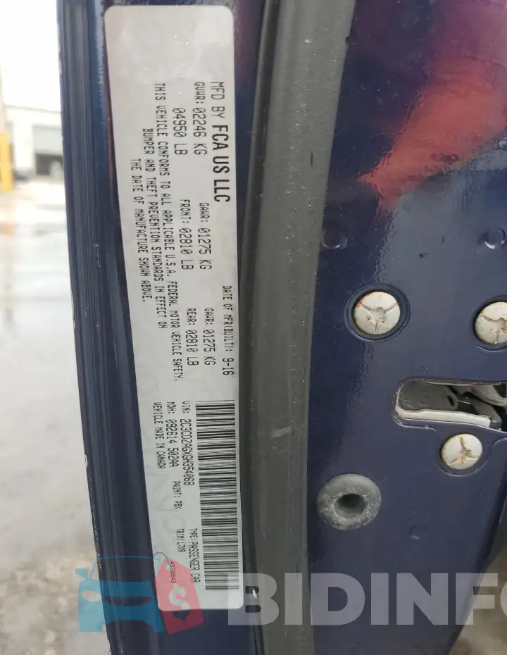 2C3CDZAGXGH354068 Photo# 12