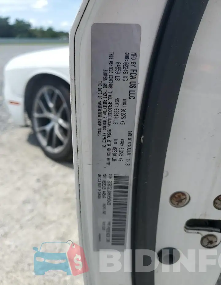 2C3CDZJG0KH503421 Photo# 12