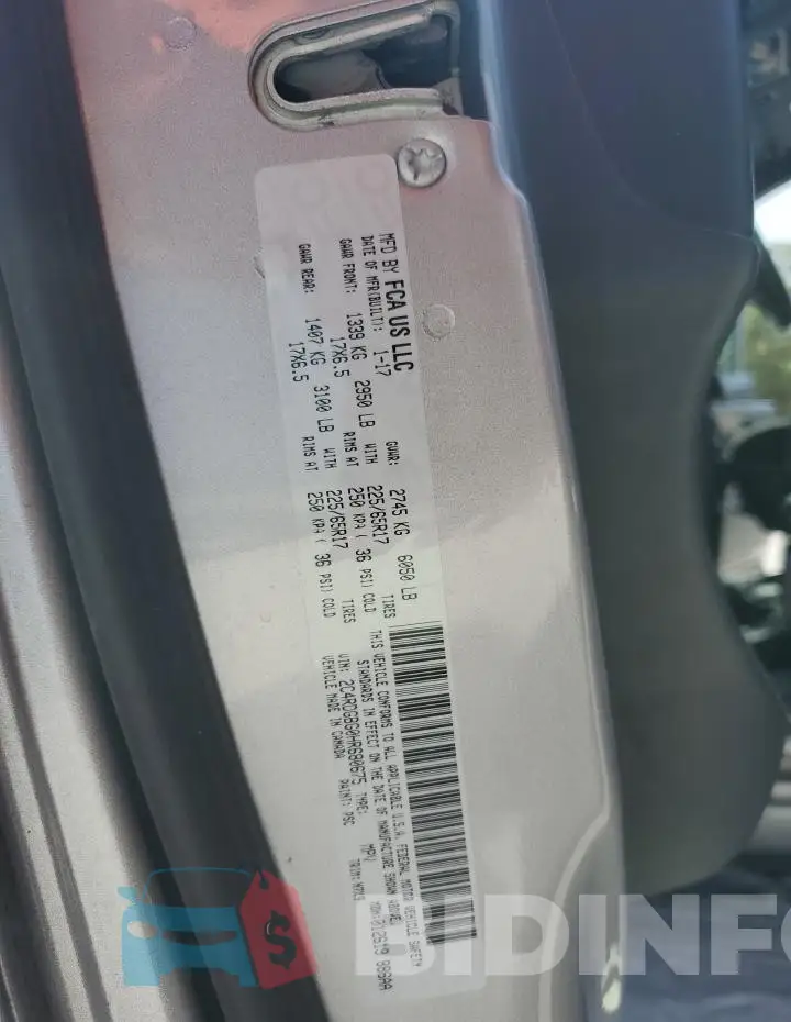 2C4RDGBG0HR680675 Photo# 13