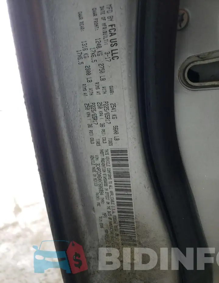 3C4PDDAGXHT606894 Photo# 13