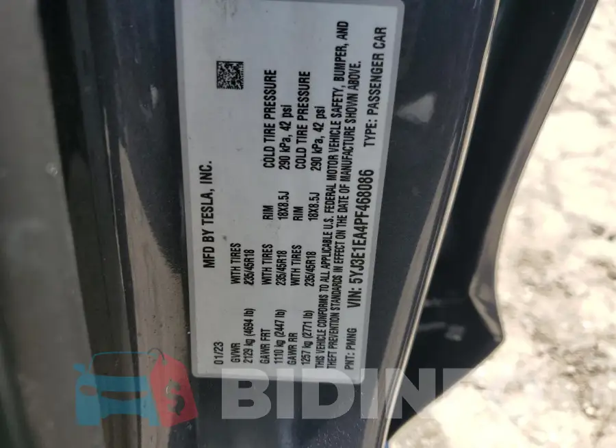 5YJ3E1EA4PF468086 Photo# 12