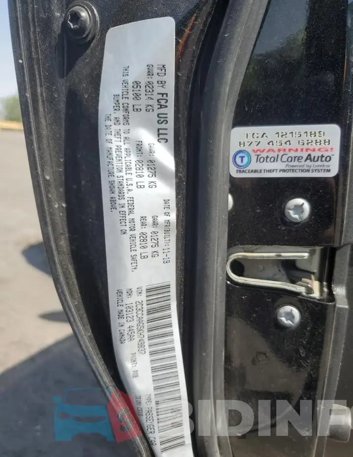 2C3CCAAG5KH749837 Photo# 12