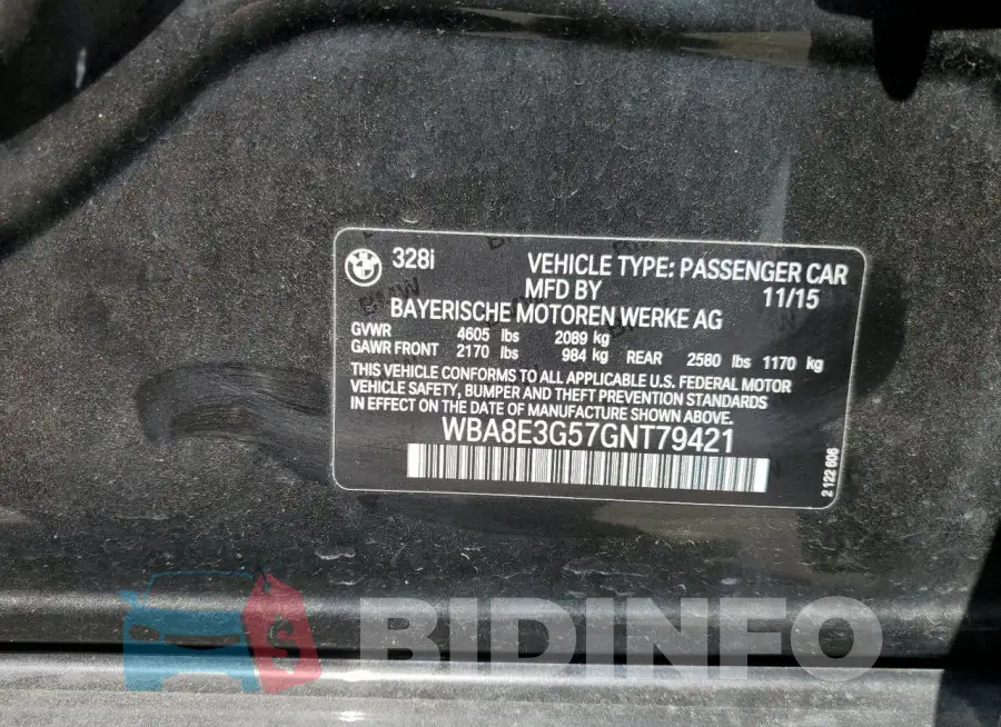 WBA8E3G57GNT79421 Photo# 12
