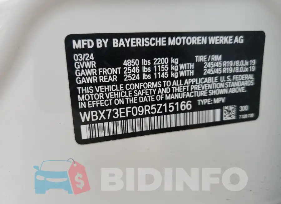WBX73EF09R5Z15166 Photo# 12