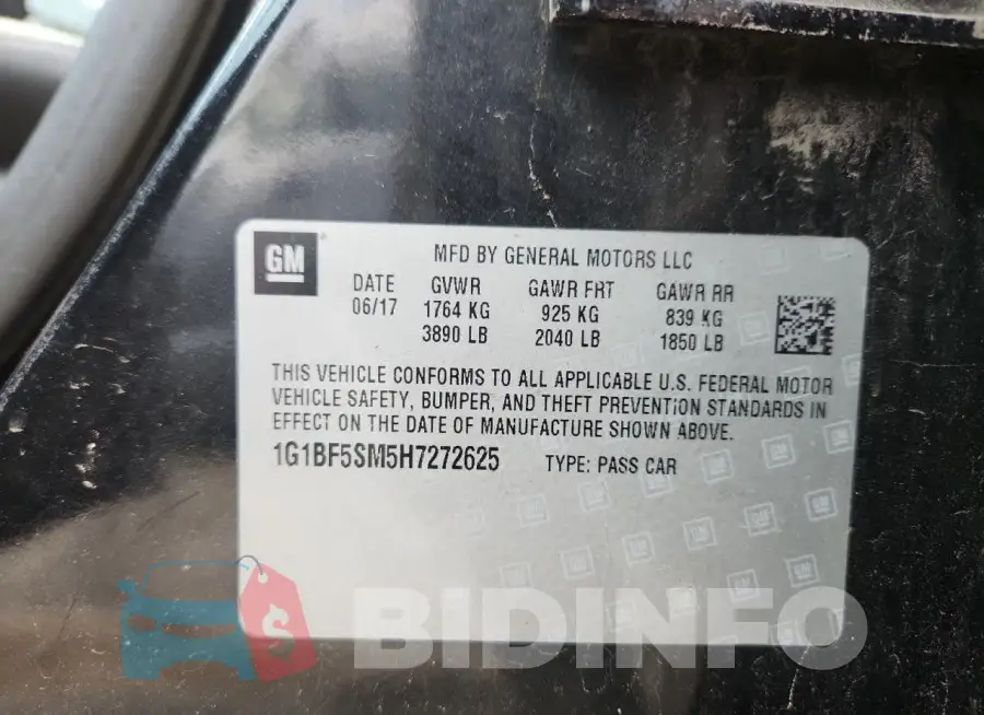 1G1BF5SM5H7272625 Photo# 12