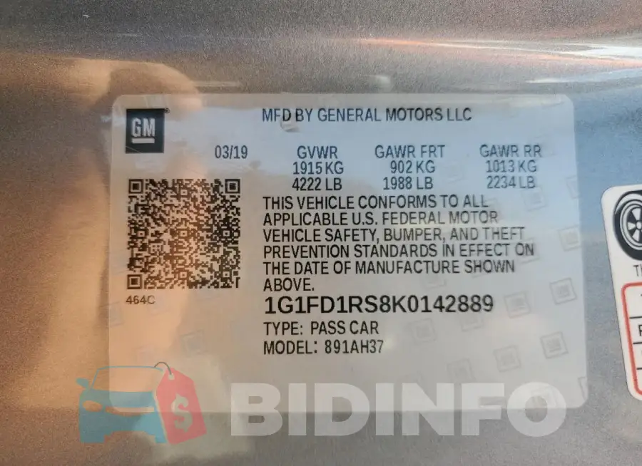 1G1FD1RS8K0142889 Photo# 13