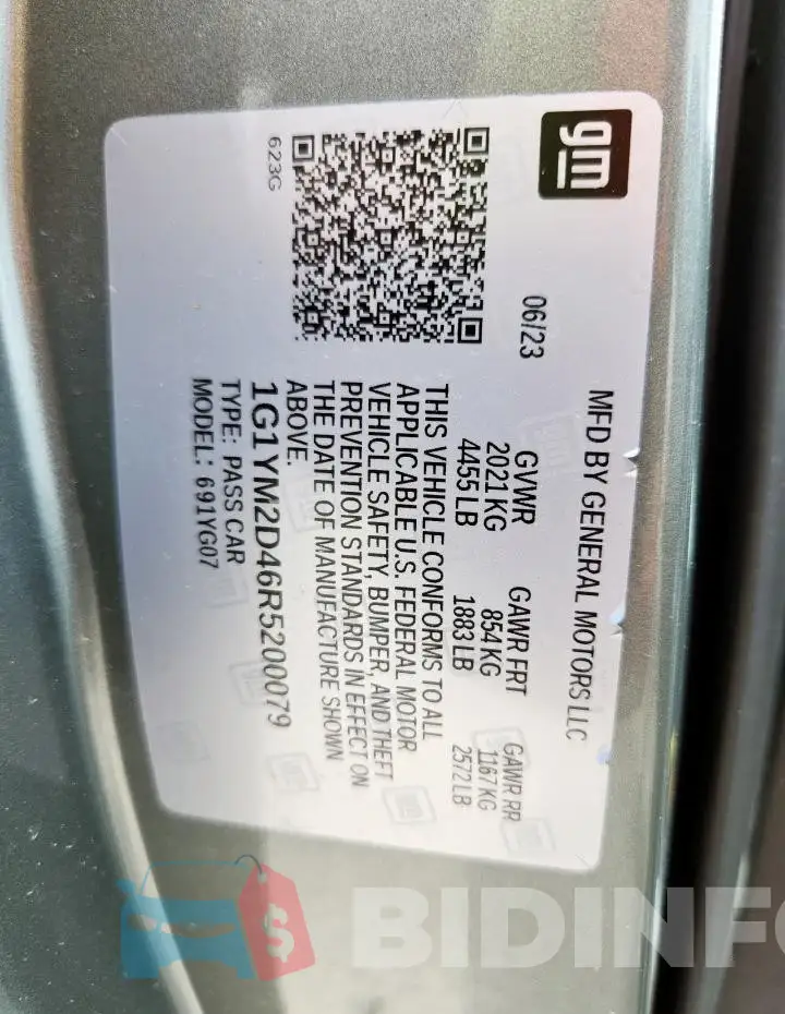 1G1YM2D46R5200079 Photo# 12