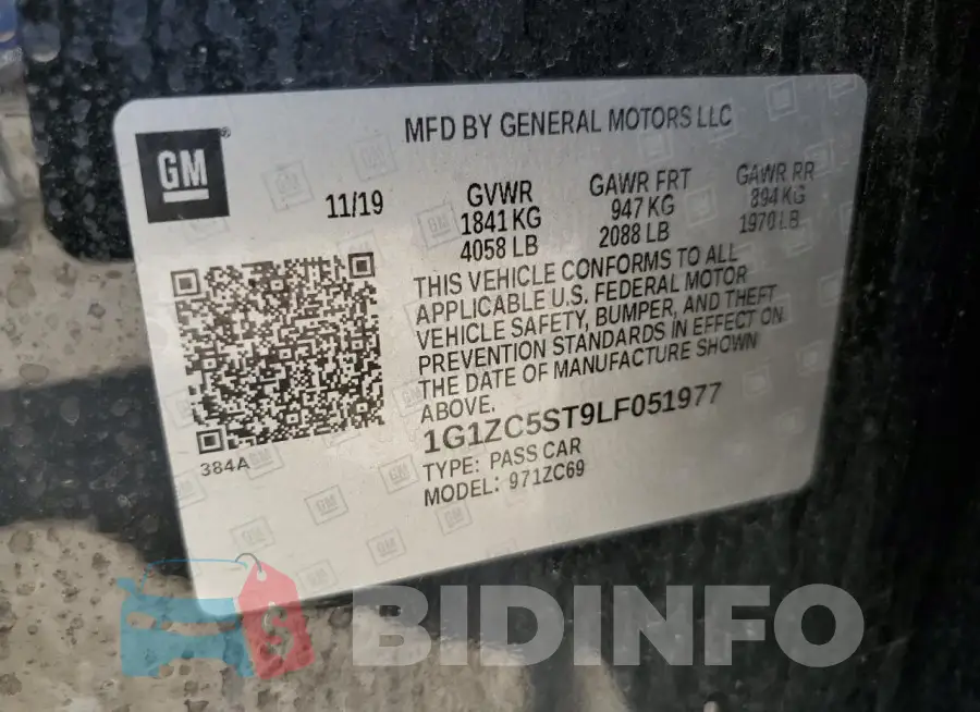 1G1ZC5ST9LF051977 Photo# 12