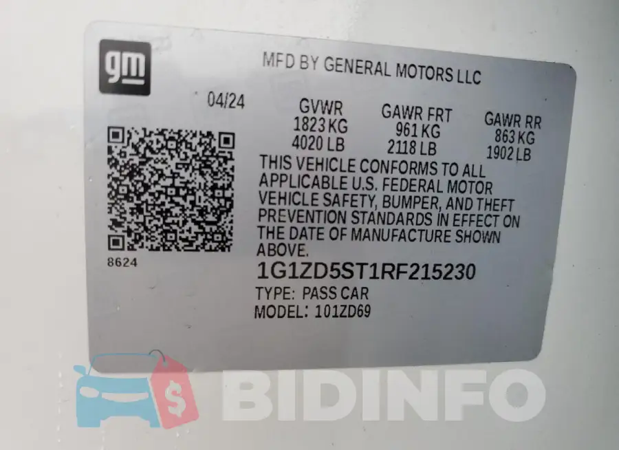 1G1ZD5ST1RF215230 Photo# 12