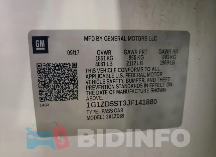 1G1ZD5ST3JF141880 Photo# 12
