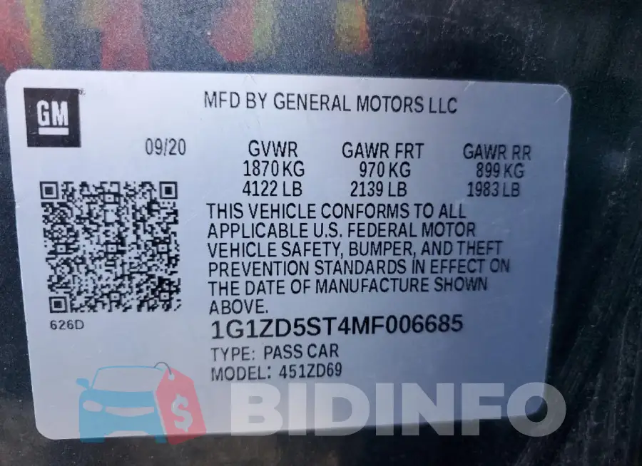 1G1ZD5ST4MF006685 Photo# 12