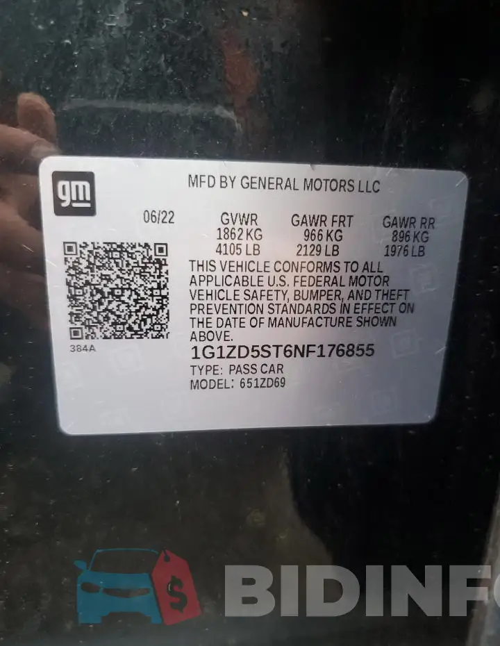 1G1ZD5ST6NF176855 Photo# 13