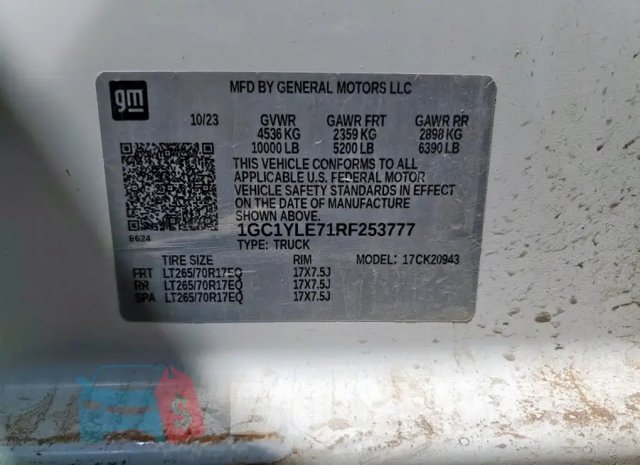 1GC1YLE71RF253777 Photo# 12