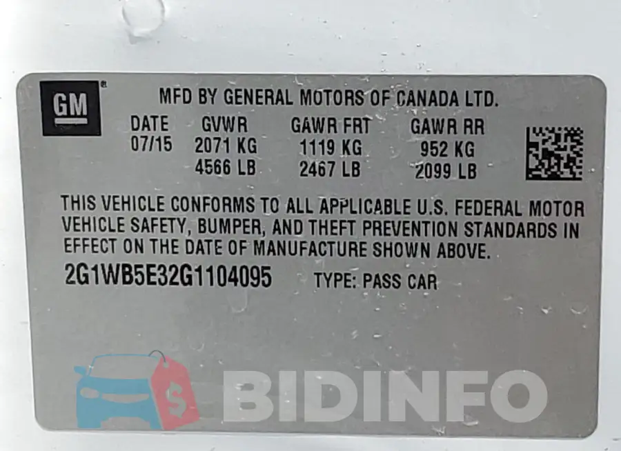2G1WB5E32G1104095 Photo# 12