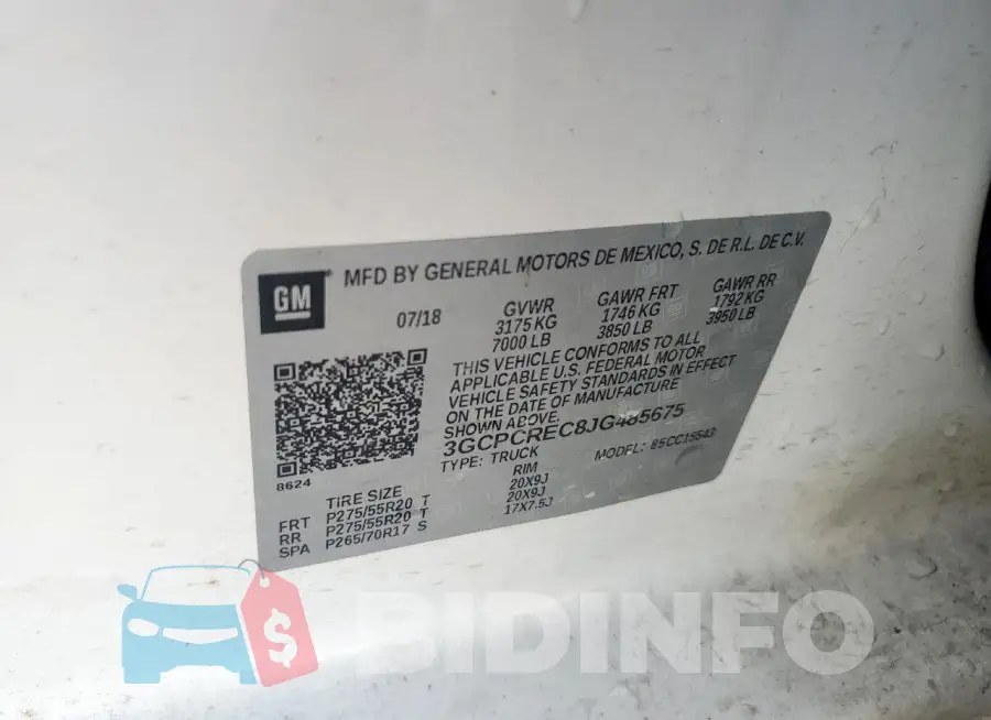 3GCPCREC8JG485675 Photo# 12