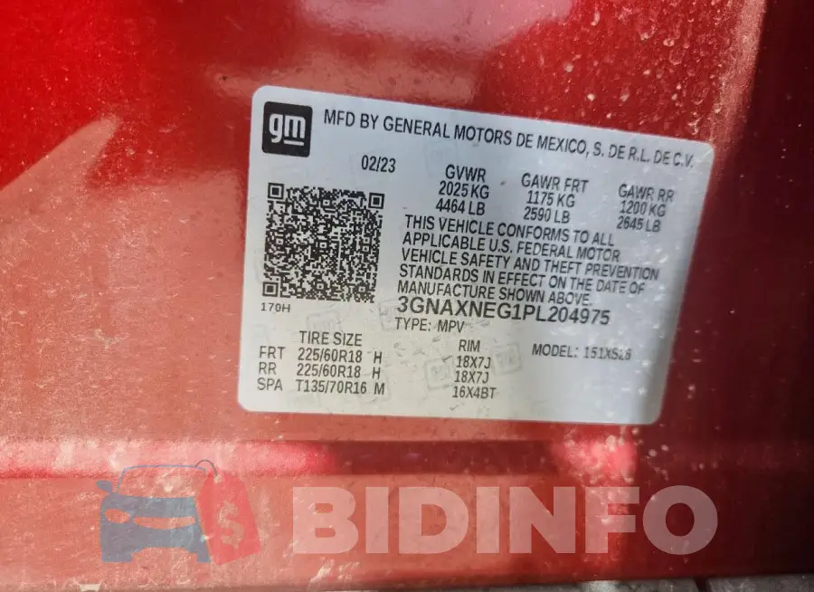 3GNAXNEG1PL204975 Photo# 12