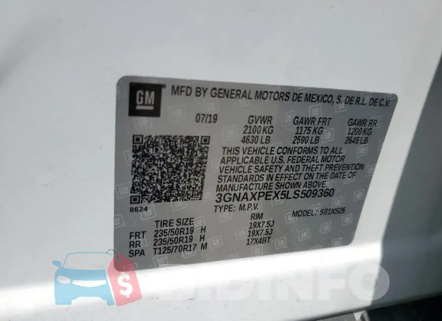 3GNAXPEX5LS509360 Photo# 13