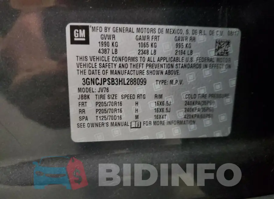 3GNCJPSB3HL288099 Photo# 13