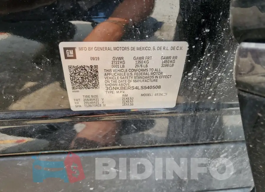3GNKBERS4LS540508 Photo# 12