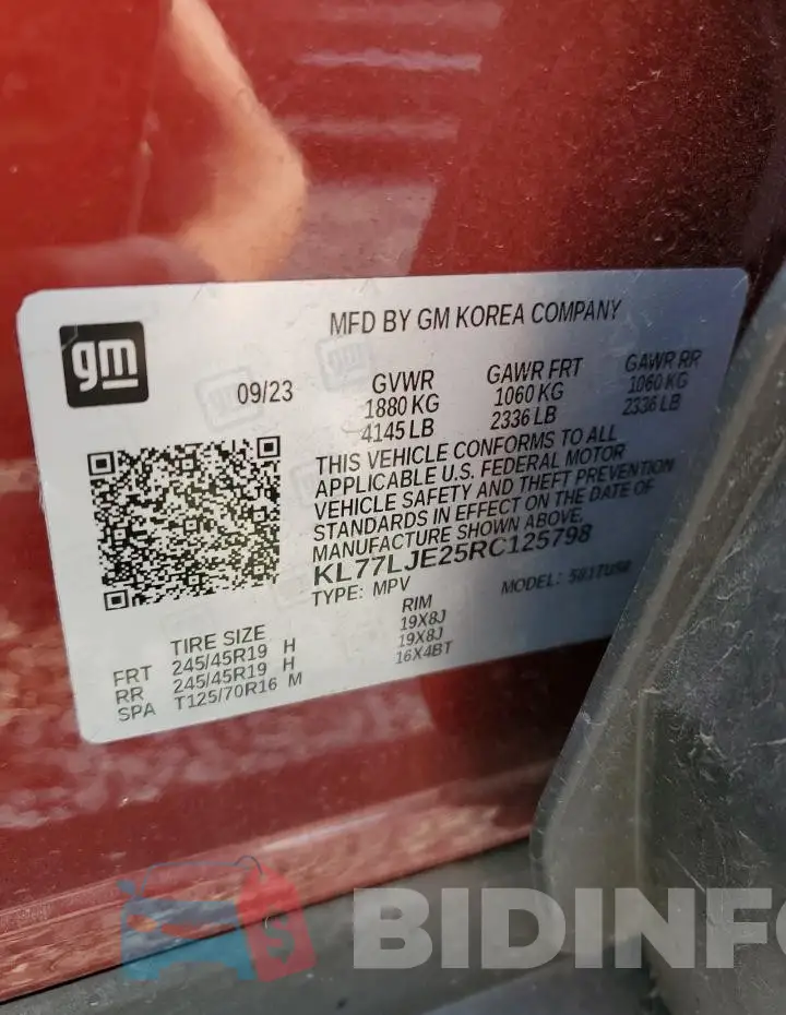 KL77LJE25RC125798 Photo# 13
