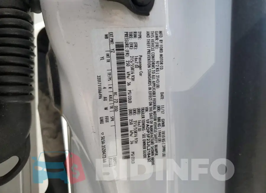 1FADP3F23JL218432 Photo# 13
