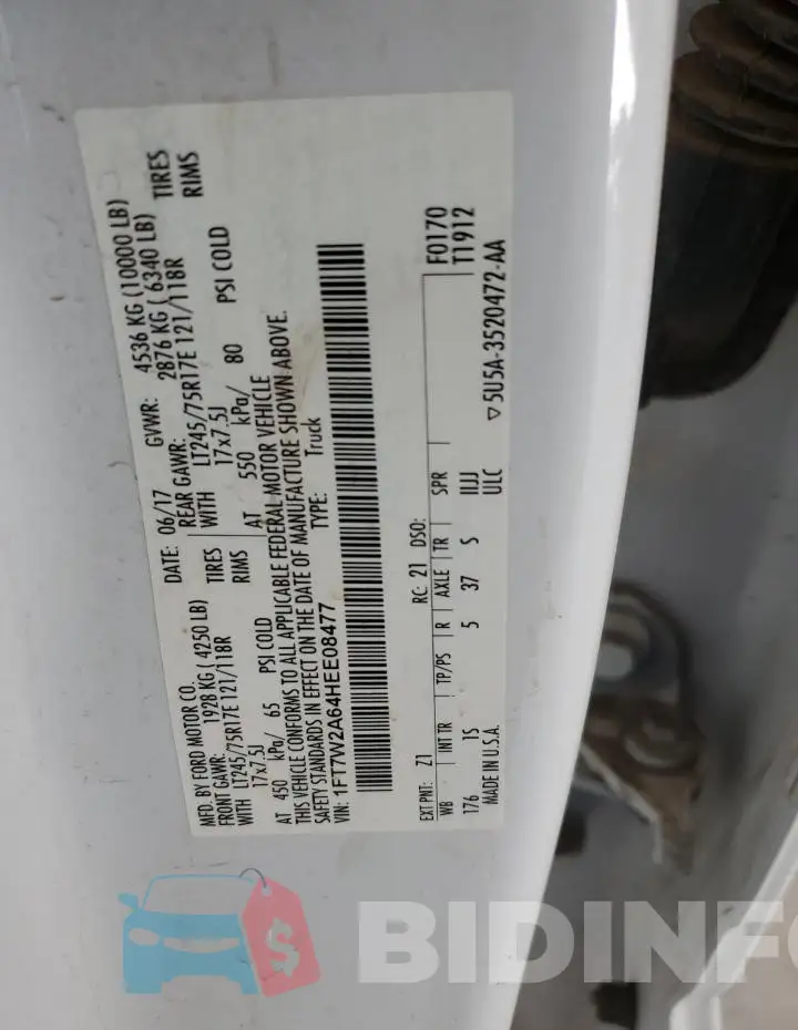 1FT7W2A64HEE08477 Photo# 12