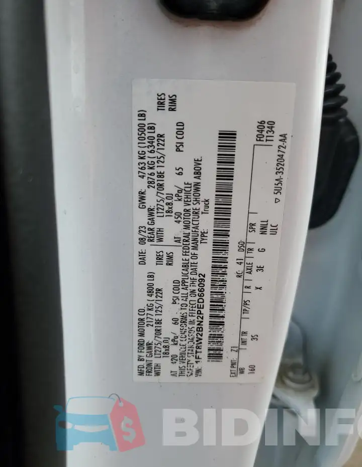 1FT8W2BN2PED66092 Photo# 12