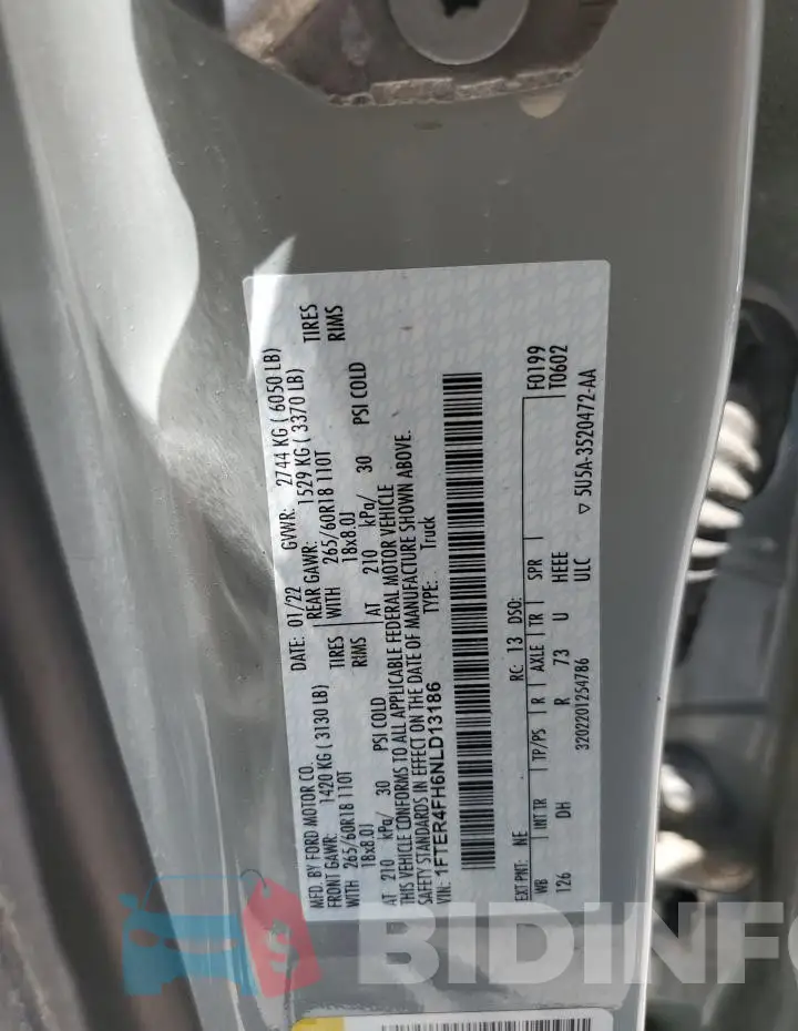 1FTER4FH6NLD13186 Photo# 12
