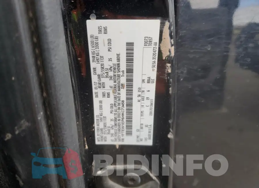 1FTEW1EP6HKC73458 Photo# 12