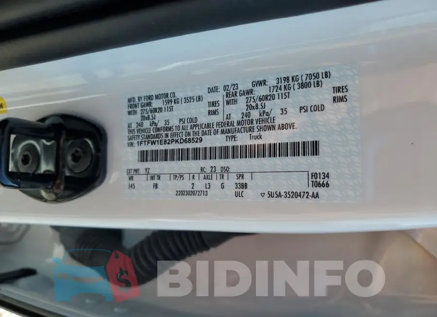 1FTFW1E82PKD68529 Photo# 12