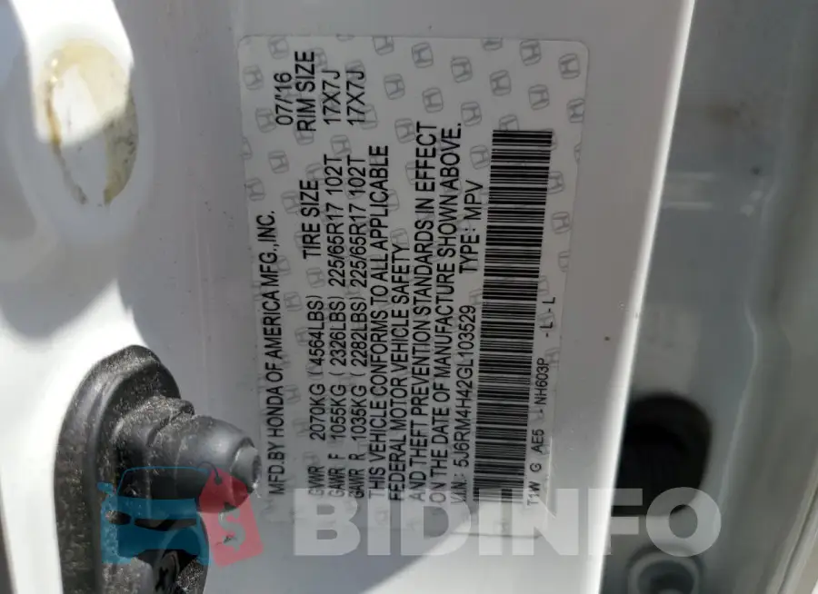 5J6RM4H42GL103529 Photo# 14